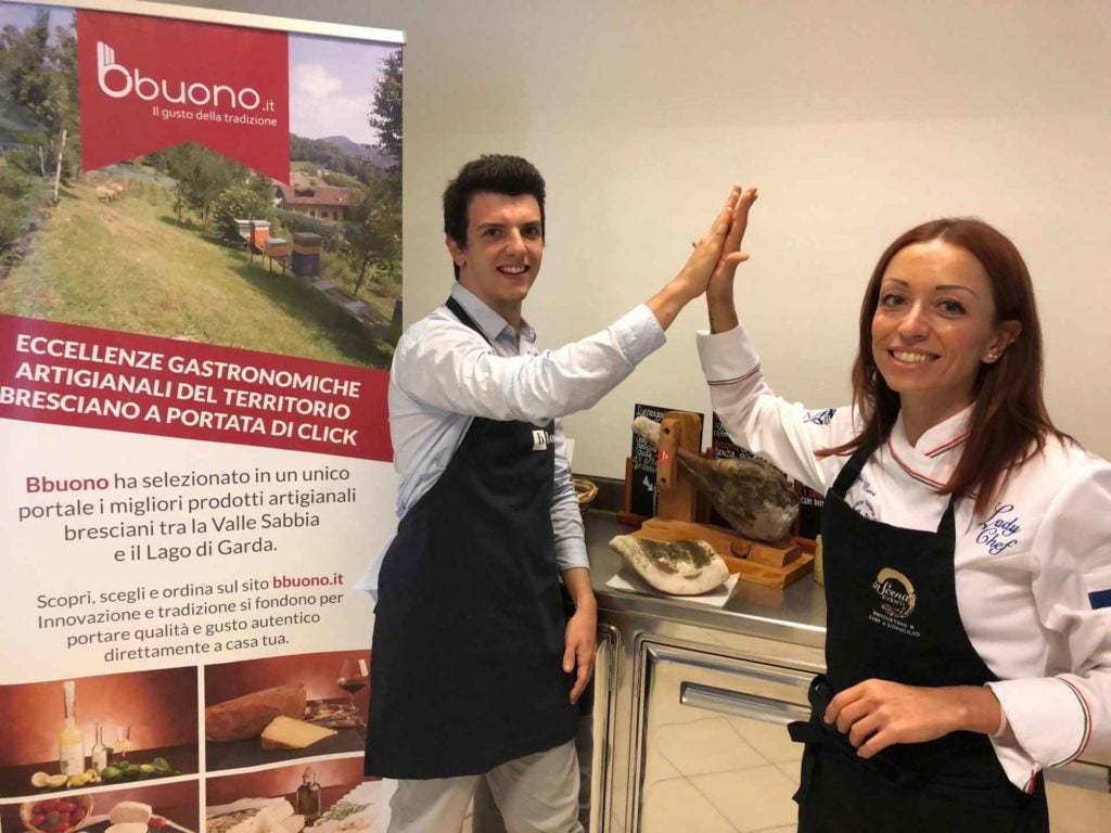 Mattia, fondateur de Bbuono, et Ambra, propriétaire d'Inscena Eventi
